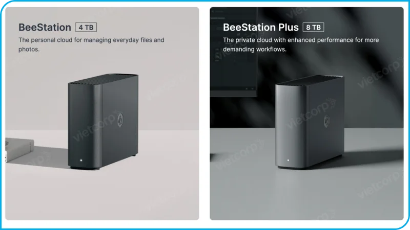 So sánh Synology BeeStation BST170-8T và BST150-4T
