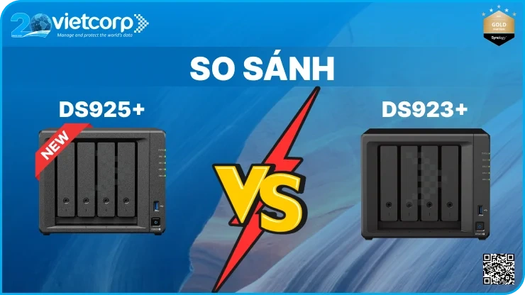 So sánh NAS Synology DS925+ và DS923+
