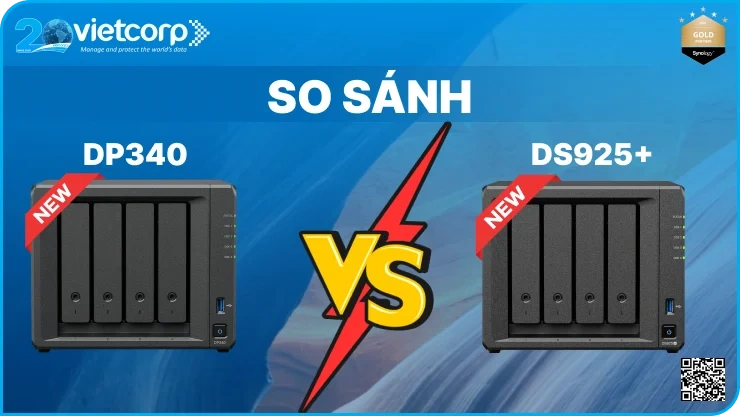 So sánh Synology DP340 và DS925+