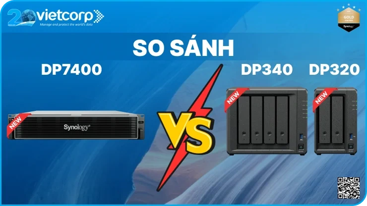 So sánh Synology DP7400 với DP340 và DP320