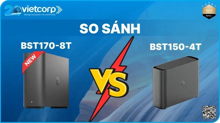 So sánh Synology BeeStation BST170-8T và BST150-4T