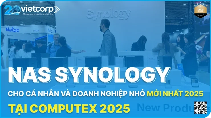 Synology ra mắt nhiều mẫu NAS dưới 8 bay tại Computex 2025