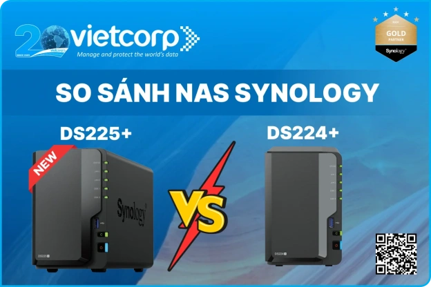 So sánh NAS Synology DS225+ và DS224+
