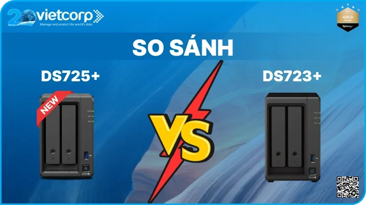 So sánh NAS Synology DS725+ và DS723+